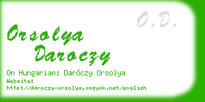 orsolya daroczy business card
